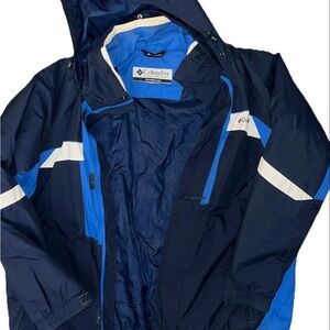 Vintage 90s Columbia Men's Ski Jacket Navy BlueWinter Coat Size L